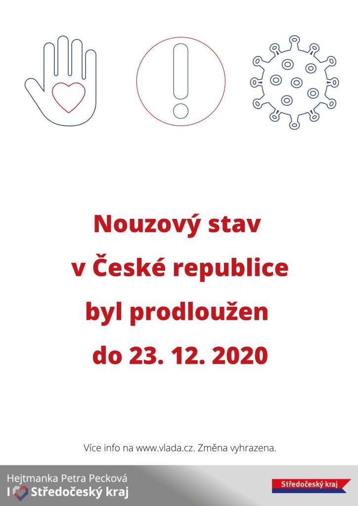 Prodloužení nouzového stavu 23.12.2020
