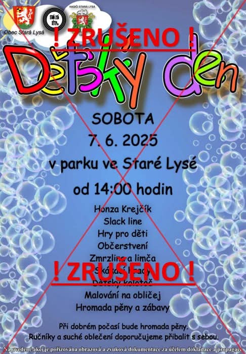 Dětský den - ZRUŠEN